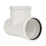 Тройник канализационный малошумный 110х110 мм 87,5° RTP Elite