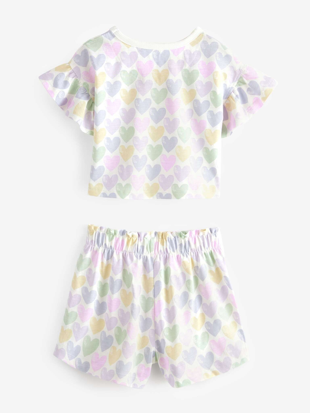 Пижама для девочки Next AC0-790, 3 шт., Сиреневый, Салатовый, Белый