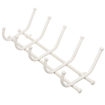 Вешалка настенная 5 крюч, 8х48х16.5 см, мет-л, ЗМИ, Норма 5, ВН 24  Б, бел