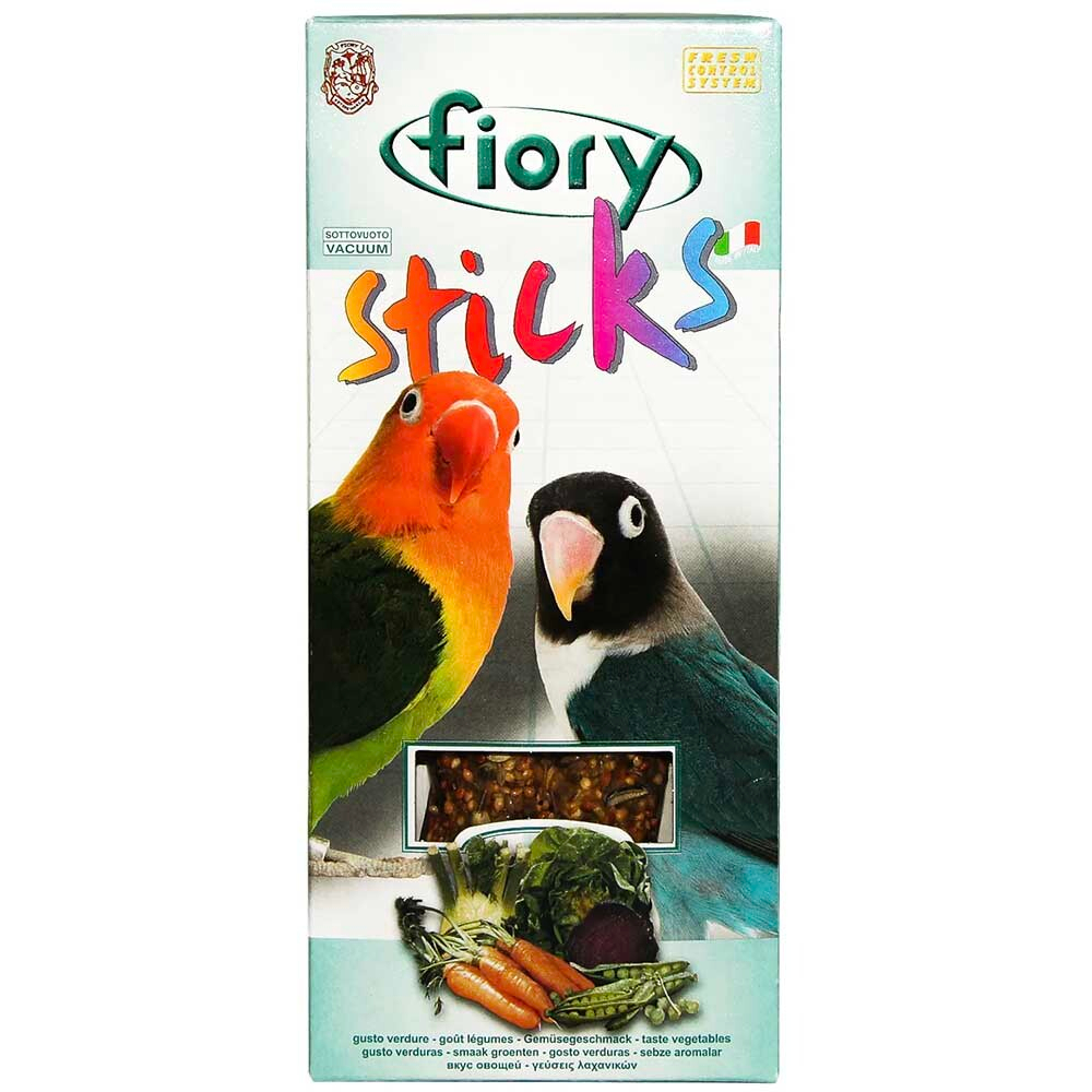 Fiory Sticks 2х60 г - палочки для средних попугаев с овощами