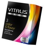 Презервативы ''VITALIS'' PREMIUM color & flavor №3