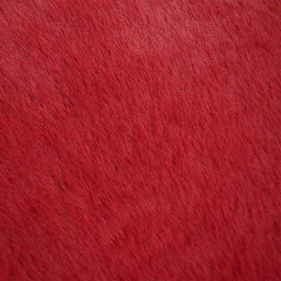 Коврик для ванной 60*90см "Мягкий, как кролик", полиэстер, красный (1)