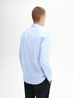 Massimo Dutti Рубашка облегающего кроя, небесно-голубой