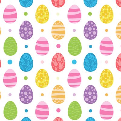 Пасхальный мотив. Разноцветные яйца