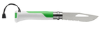 Нож Opinel №8 Fluo Green, зеленый, 002319