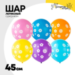 Шар латексный 45см Цветы (Ассорти)