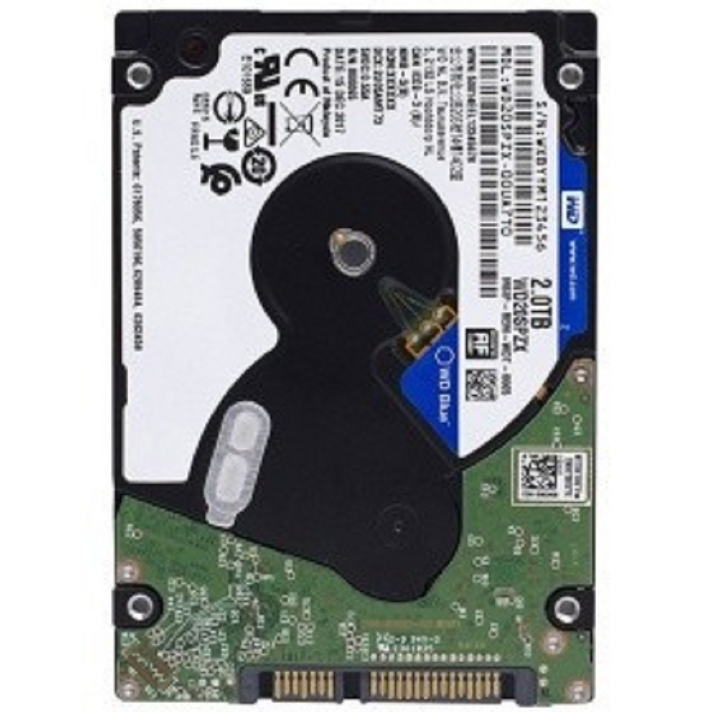 2TB WD Blue (WD20SPZX) (SATAIII, 5400 rpm, 128Mb buffer)