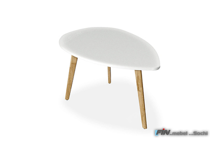 арт. 5084 ДУБ Стол журнальный "Wallstreet" капля 266 ШхВхГ:850х 485х 550