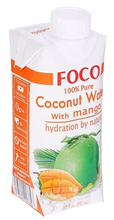 Вода кокосовая FOCO с манго, без сахара, 330 мл