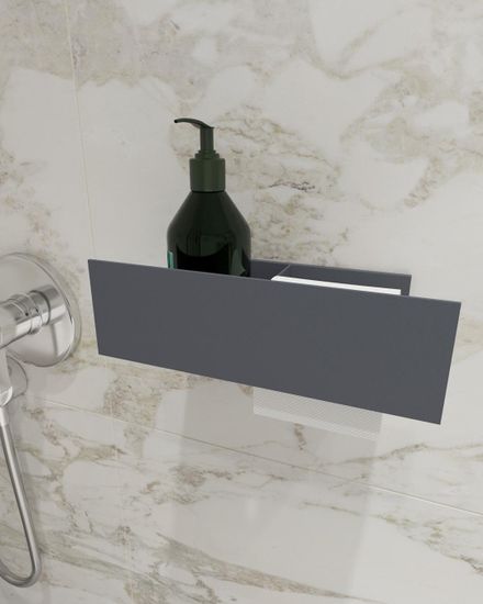 Полка для туалетной бумаги Roll R (графит)