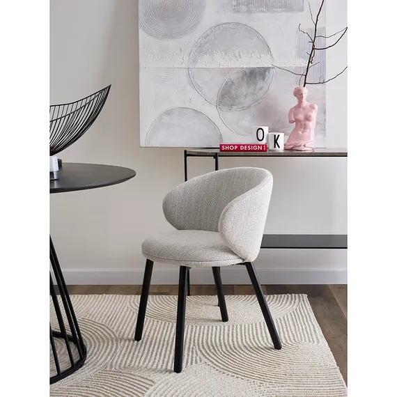 Стул Comfy, молочная рогожка