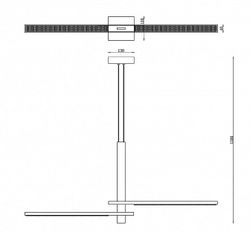 Подвесной светильник iLedex Vision 4722-97 MBK