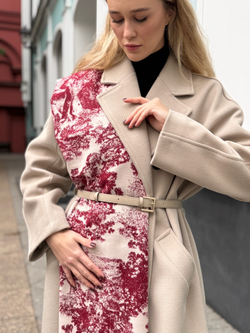 Палантин вискоза + шерсть лана