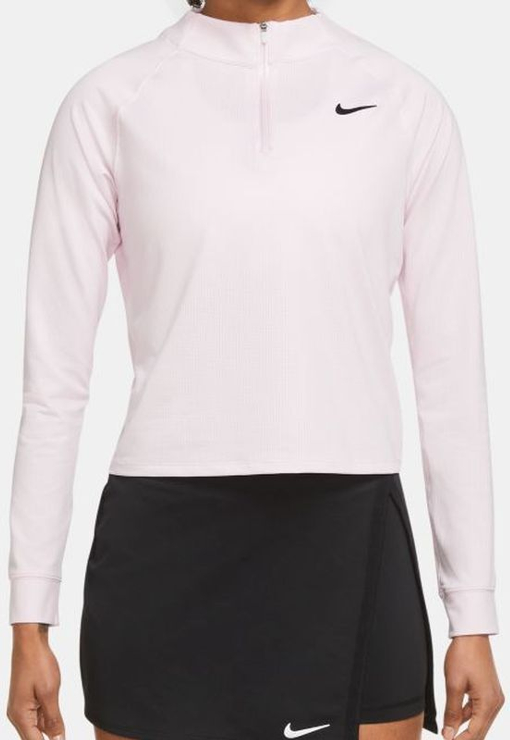 Женская теннисная футболка (dł. Рукава) Nike Court Dri-Fit Victory Top LS W - regal pink/black