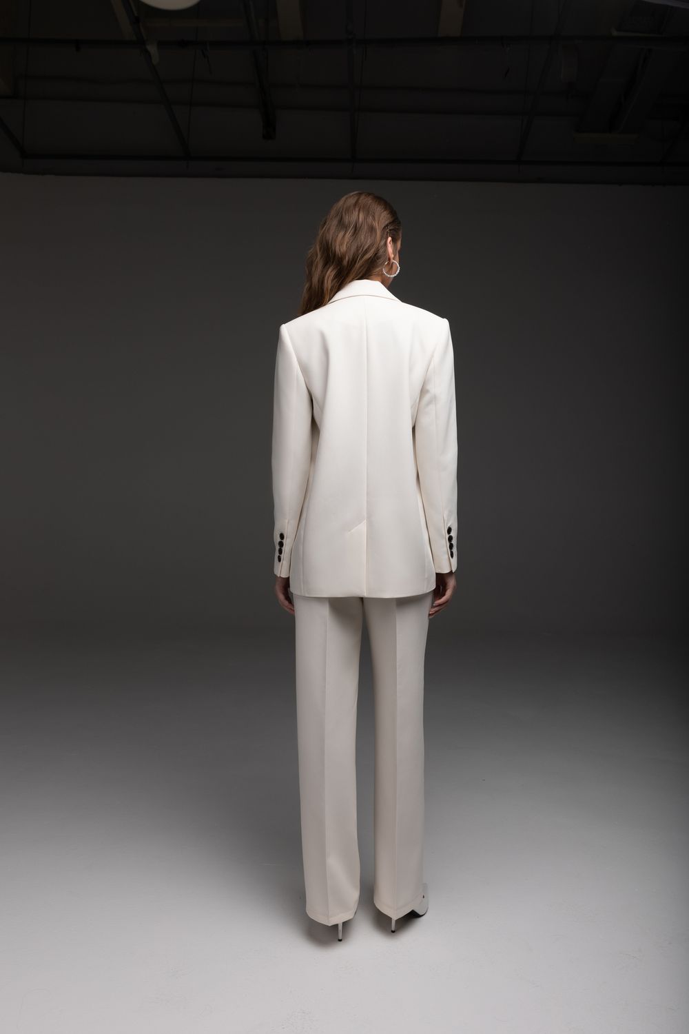 Пиджак прямого силуэта (в оттенке айвори)