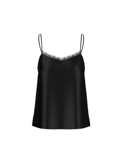 Marc Cain Топ из шелка с кружевом