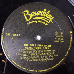 Винтажная виниловая пластинка LP Greg Kihn Band Glass House Rock (Canada 1980)