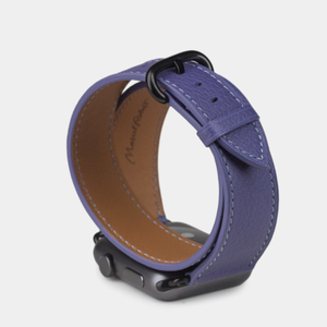 Ремешок для Apple Watch 44/45/49мм ST Double Strap из кожи теленка, цвета сирени