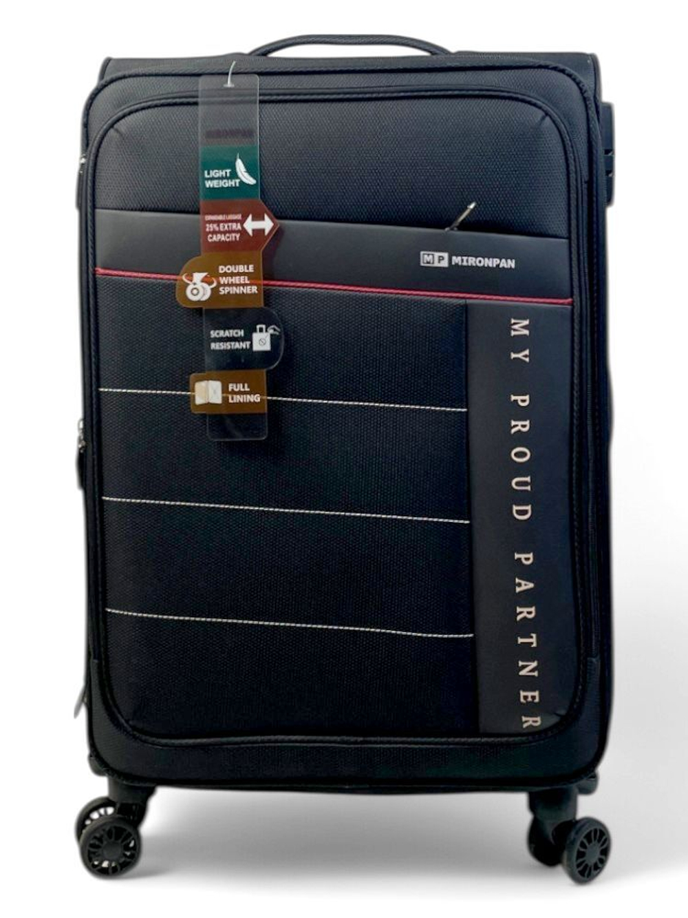 Средний чемодан Mironpan 50129, Черный, M