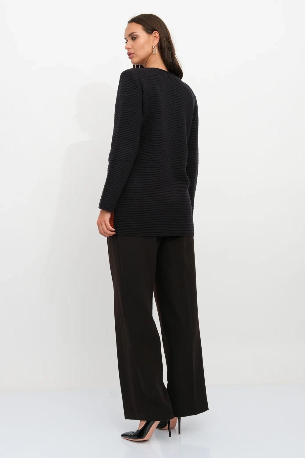 Жакет Д 2649/сине-терракотовый