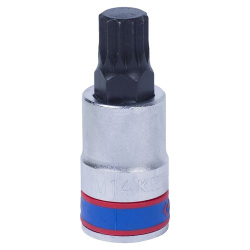 KING TONY (402614) Насадка (бита) торцевая 1/2", L = 60 мм, SPLINE, M14