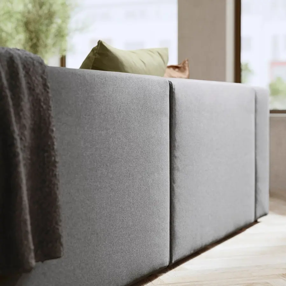Угловой диван - IKEA JÄTTEBO/JATTEBO/ЯТТЕБО ИКЕА, 71х160х324 см, серый