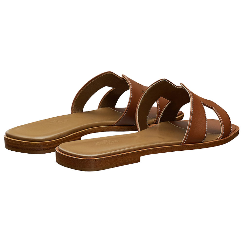 Hermes Oran casual Comfortable Fashion Sandals Women's Brown 2021 Edition, H021056Z 03