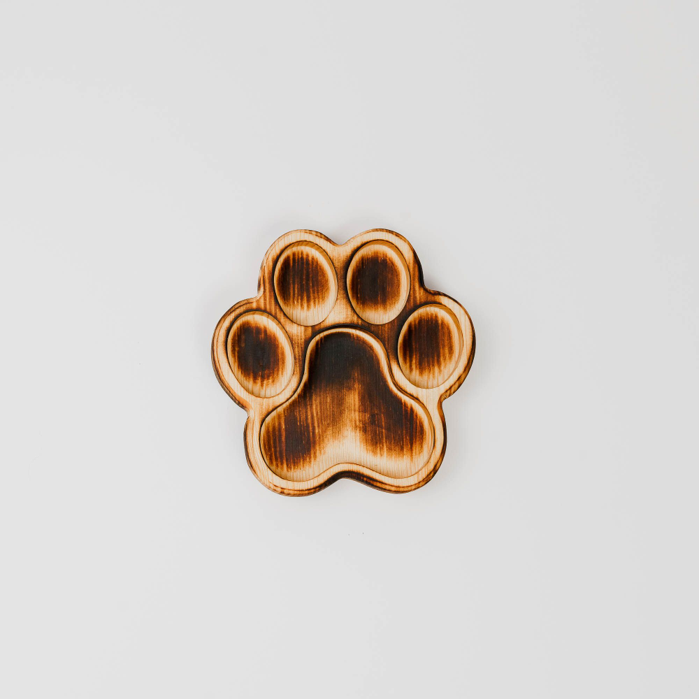 Деревянная менажница "Лапа" из кедра