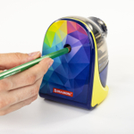 Точилка механическая BRAUBERG "MULTICOLOR" корпус с печатью (2 штуки в упаковке)