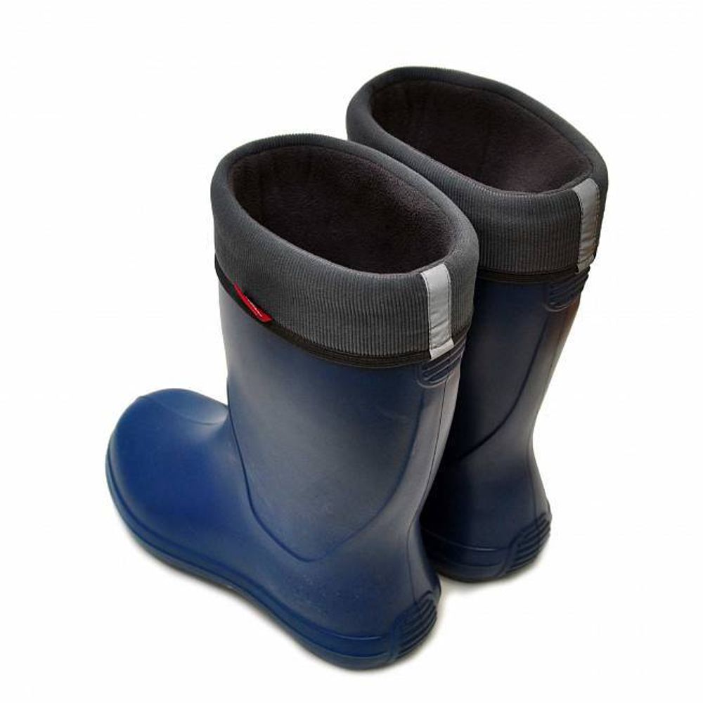 Сапоги женские Silla из ЭВА утепленные, с манжетой из флиса (синие)