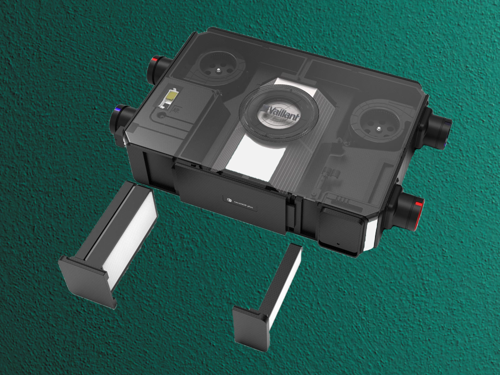 Приточно-вытяжная вентиляционная установка Vaillant с функцией рекуперации тепла и влаги recoVAIR 250 plus