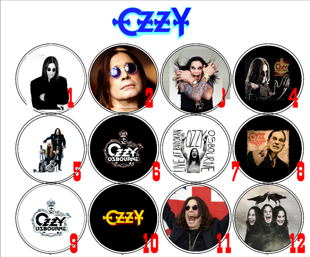 Значок Ozzy Osbourne (36 мм) ( в ассортименте )