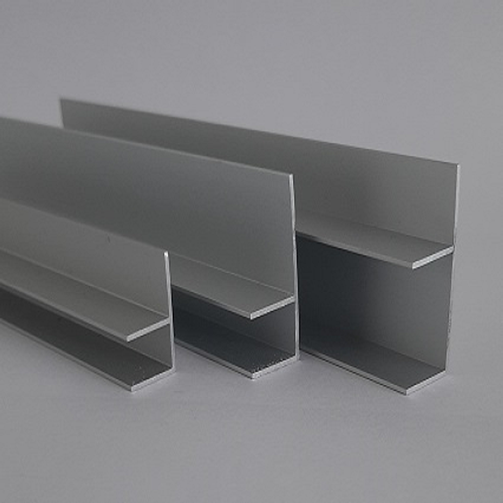 Алюминиевый F-образный профиль мат. серебро PF