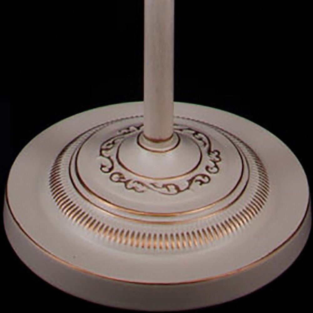 Торшер Eurosvet Amelia 10073/1 белый с золотом/прозрачный хрусталь Strotskis