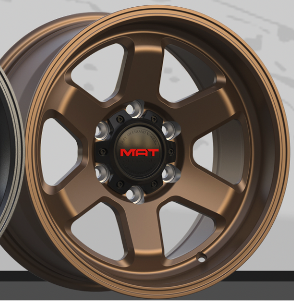 Диск колесный, кованый VB7837 R17 8,0 ET0 MAT OFFROAD Matte Bronze