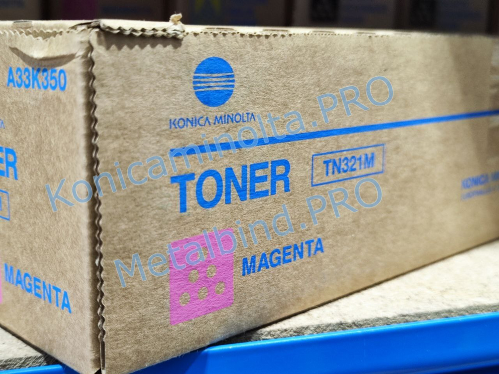 Тонер TN-321M Konica Minolta оригинальный пурпурный A33K350