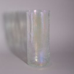ВАЗА ЦИЛИНДР "CRACLE WHITE" ДИАМЕТР 14,6 СМ ВЫСОТА 35 СМ