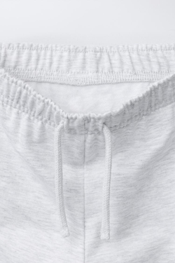 ZARA БРЮКИ FLARE ИЗ МЯГКОЙ ТКАНИ, СЕРЫЙ МЕЛАНЖ