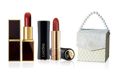 Набор декораторской косметики TF Vintage Luxe Chanel-Inspired Lip Makeup Sets Easy To Blend Long-Lasting 2 Pcs Pack Tom Ford