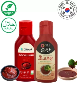 Соусы корейские сладко-острый, с уксусом 300 г * 2 шт