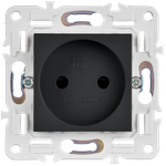 SKANDY Розетка без заземления с защитными шторками 10А SK-R01G графит IEK