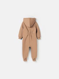 Комбинезон с капюшоном и карманами "Песок" утепленный