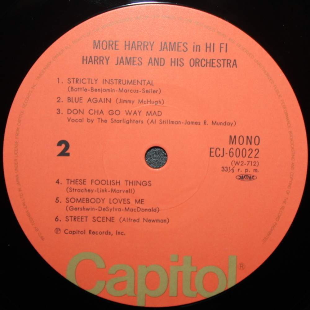 Harry James / More Harry James In Hi-fi (LP)
