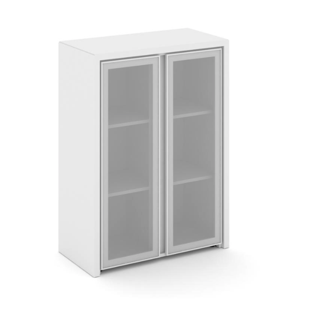 Шкаф средний со стеклом КОРНЕР (CORNER)