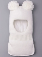 Шапка шлем детская зимняя вязаная