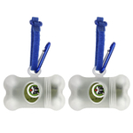 Pogi's Pet Supplies, экологичные пакеты для уборки за собаками, большая упаковка, свежий пудровый аромат, 50 рулонов, 750 пакетов, 2 дозатора