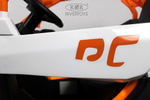 Детский электромобиль RiverToys X707XX WHITE-ORANGE/бело-оранжевый