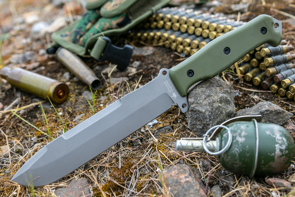 Нож выживания Survivalist X AUS-8 TacWash Green G10