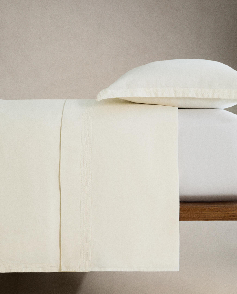 Пододеяльник Zara Home, лён 56%, хлопок 44%, однотонный, 6183/088