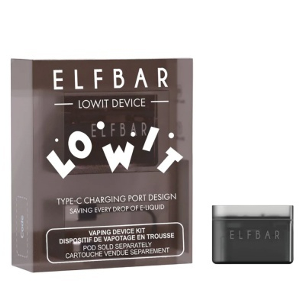 Elf bar LOWIT 500мАч Чёрный купить в Москве с доставкой по России